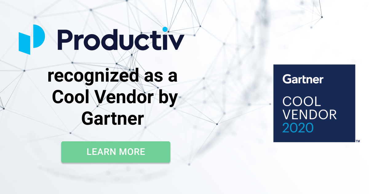 Productiv recognized as a Cool Vendor by Gartner