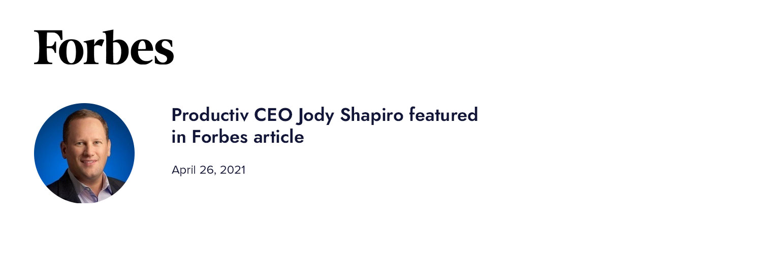 Jody Shapiro Builds Productiv To Better Manage SaaS Applications