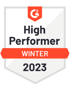 Winter 2023 G2 Vendor Management High Performer