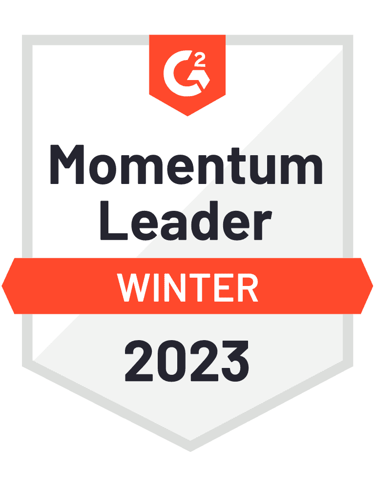 Winter 2023 G2 Vendor Management Momentum Leader