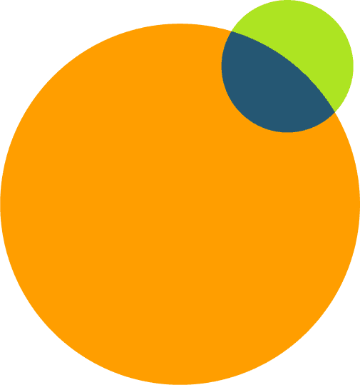circle orange green blue