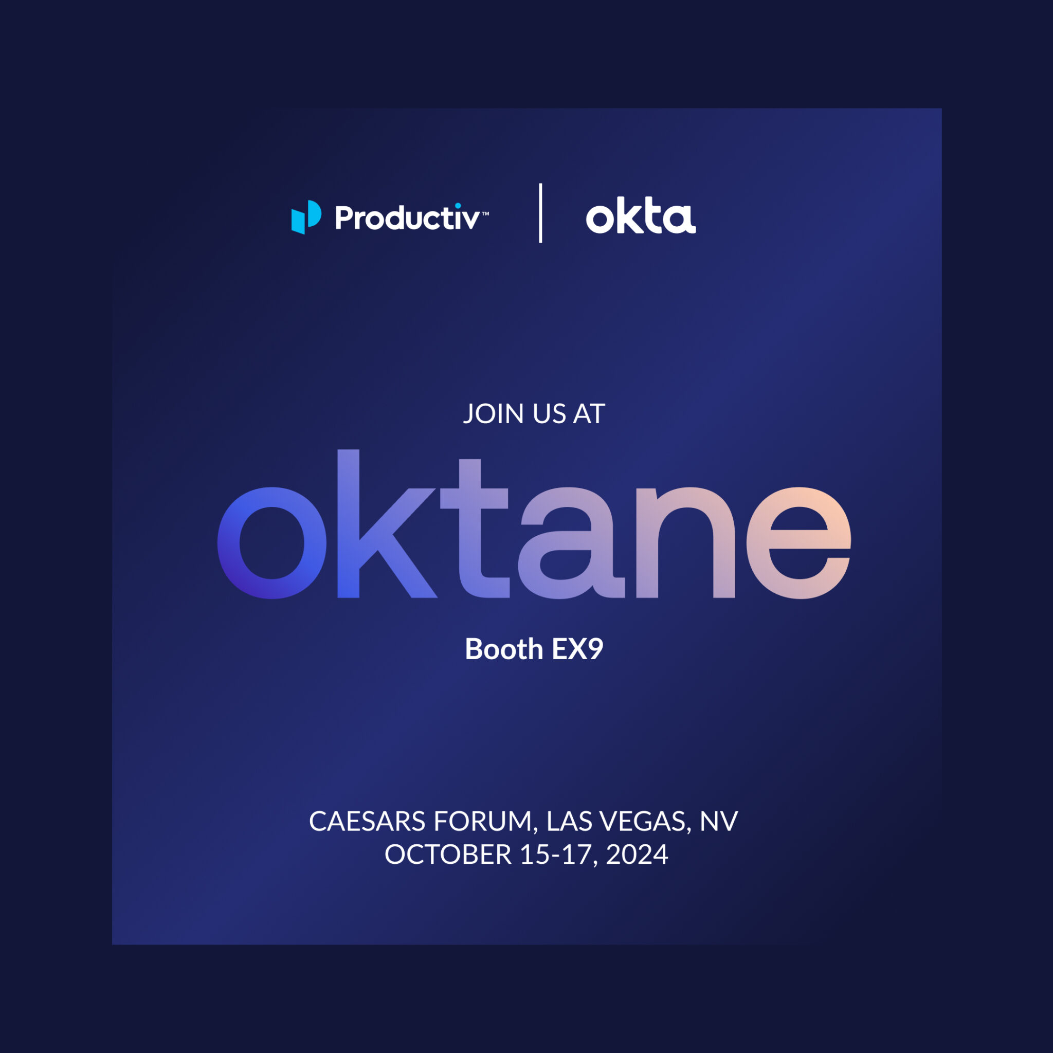 Get Productiv at Oktane 2024