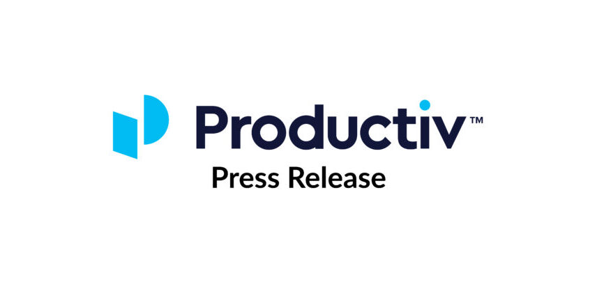 Image reads "Productiv, Press Release"